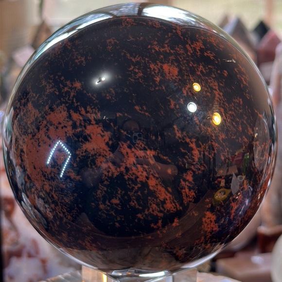 Mahogany Obsidian Crystal Sphere! - Picture 4 of 8